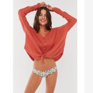 UO out from under waffle knit top
